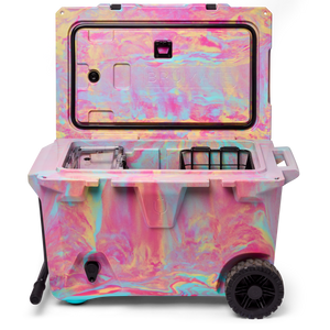BrüTank 55-Quart Rolling Cooler | Rainbow Swirl